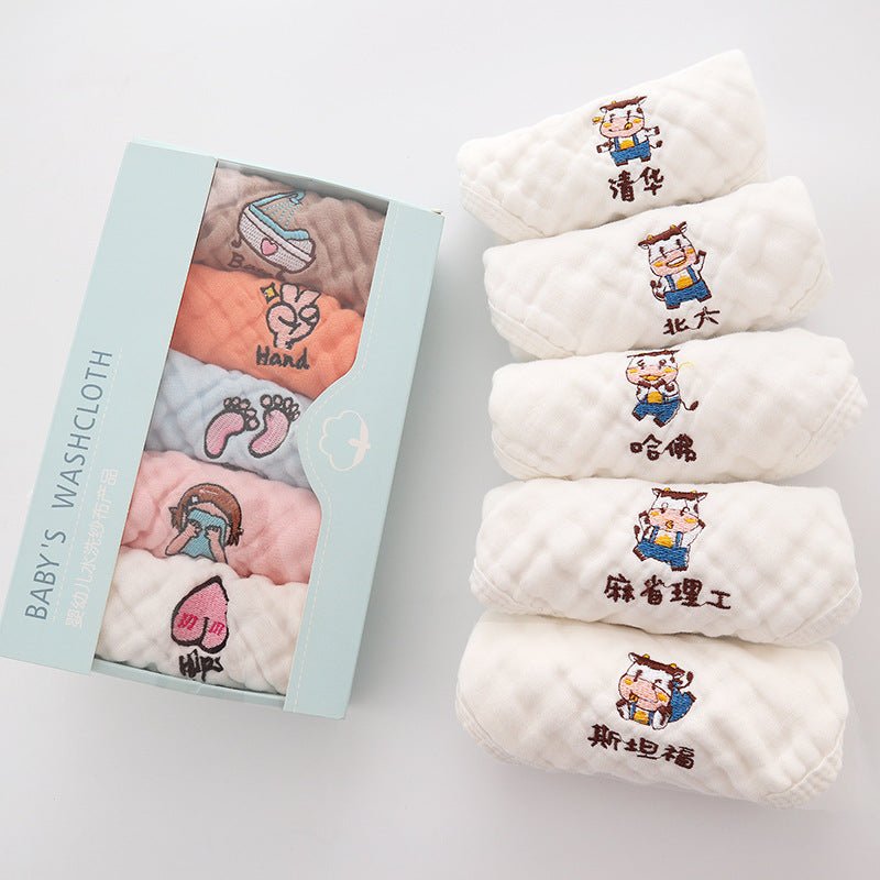 Children's Towel Embroidery Baby Saliva Towel - Eshtree