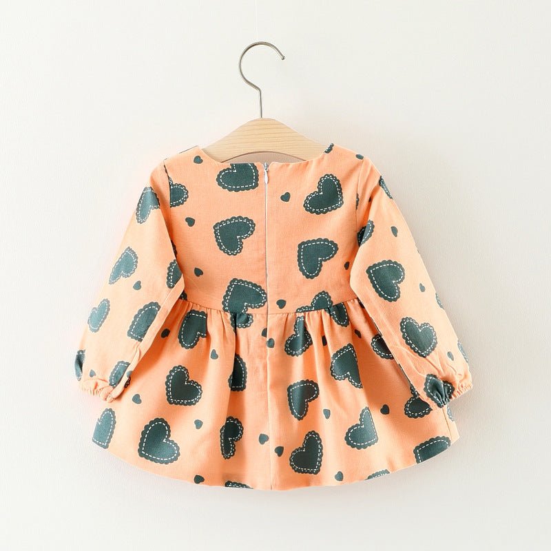 Children's wear on behalf of autumn, foreign trade girls, cotton long sleeved dress, infant cartoon princess skirt - Eshtree