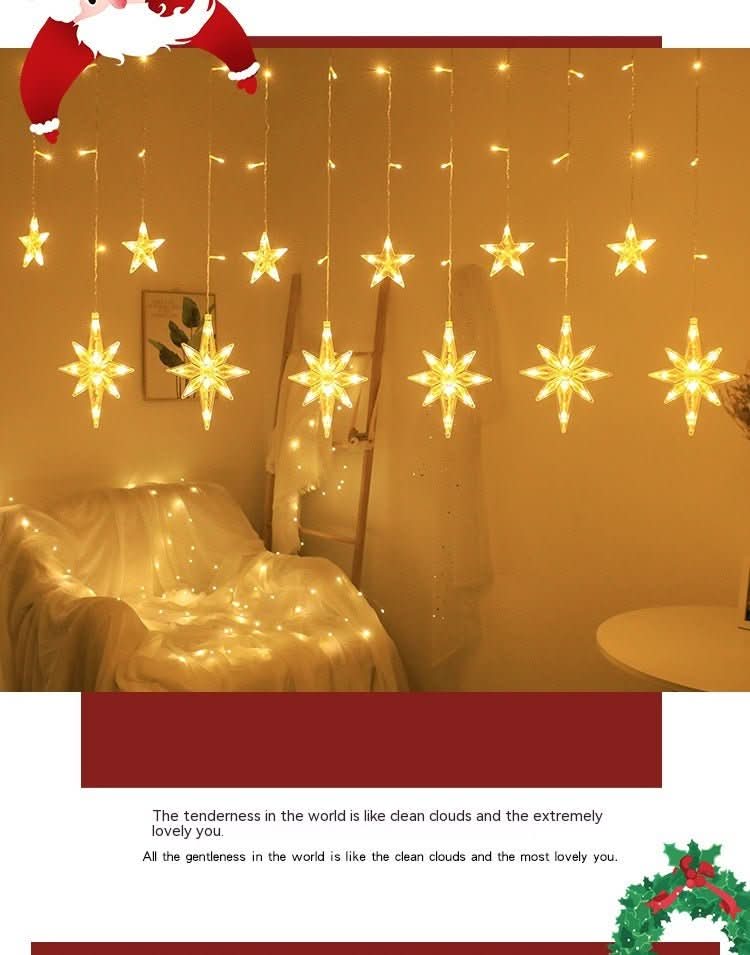 Christmas Combination Curtain Lamp Room Bedroom Lighting Chain - Eshtree