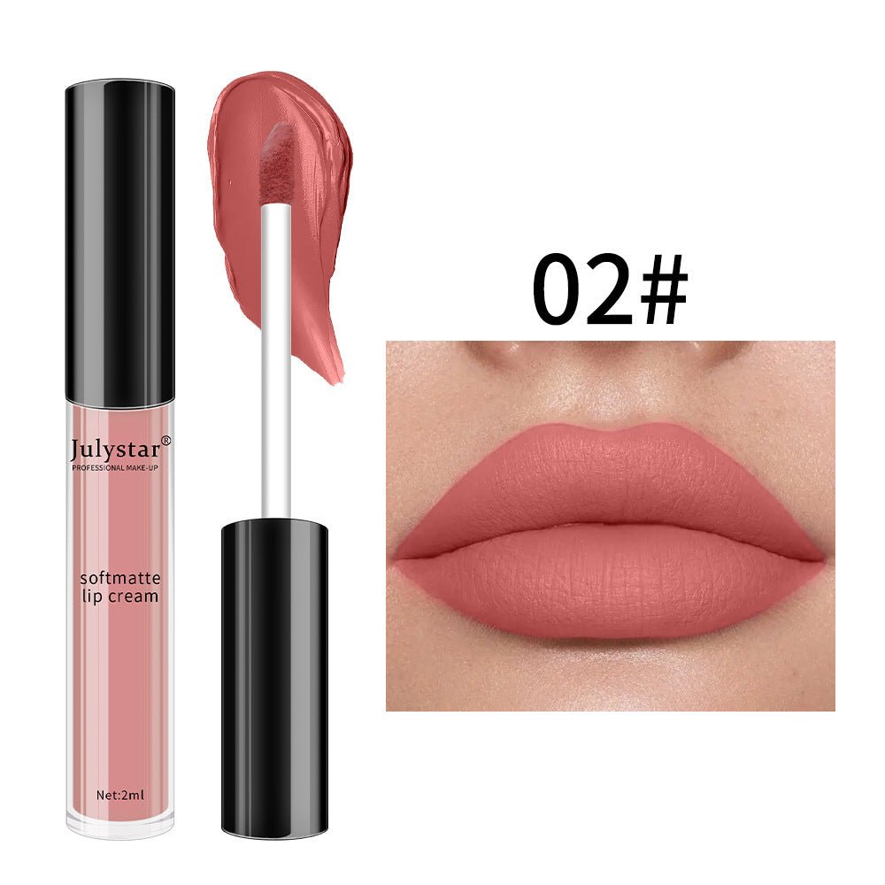 Christmas Makeup Does Not Fade Nonstick Cup Matte Finish Lip Lacquer - Eshtree