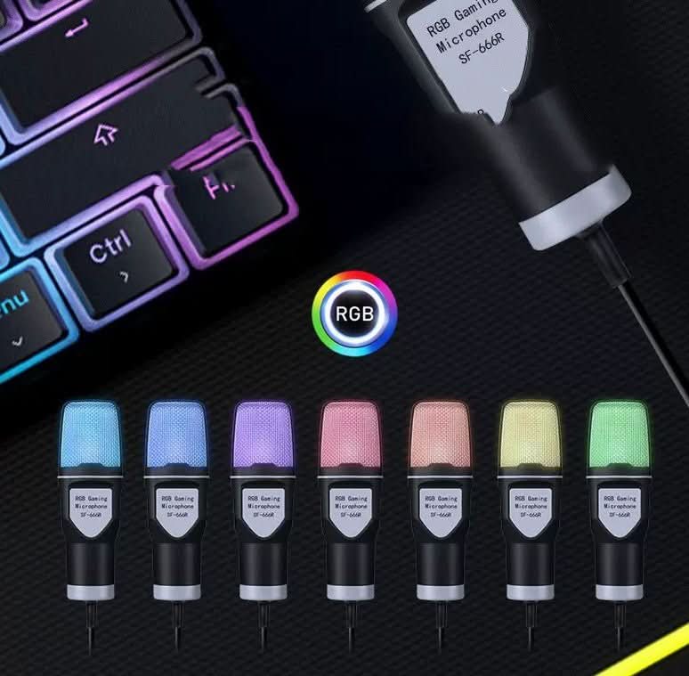 Clear Full RGB Capacitor Esports Gaming Desktop Microphone Computer Microphone - Eshtree
