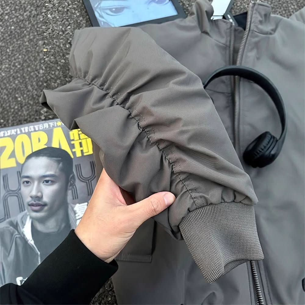 Coach Jacket Men's Stand Collar Motorcycle Baseball Uniform - Eshtree