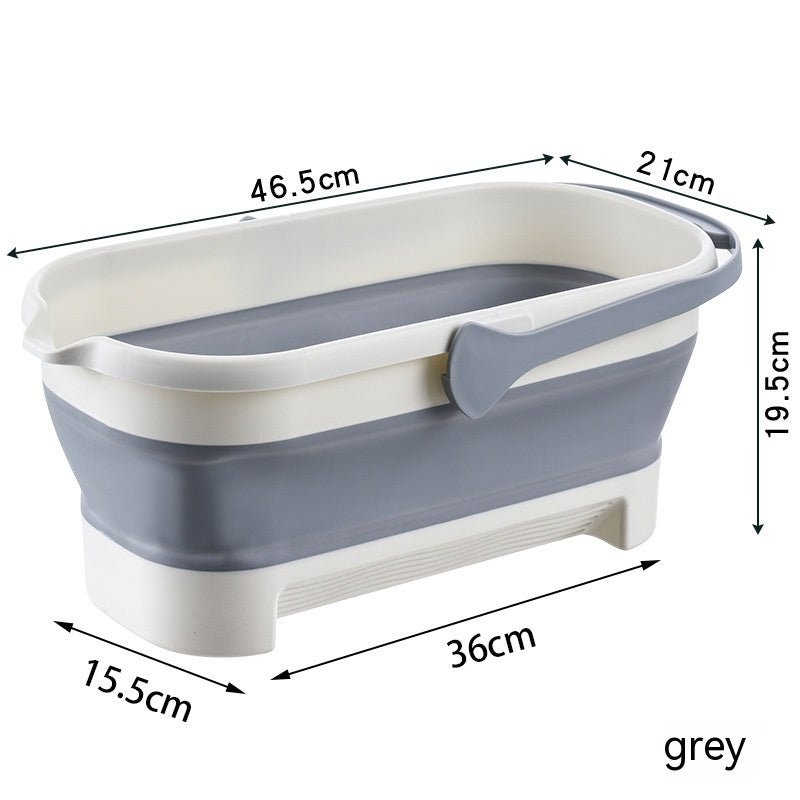 Collapsible Bucket Plastic Mop Water Storage Household Disposable - Eshtree