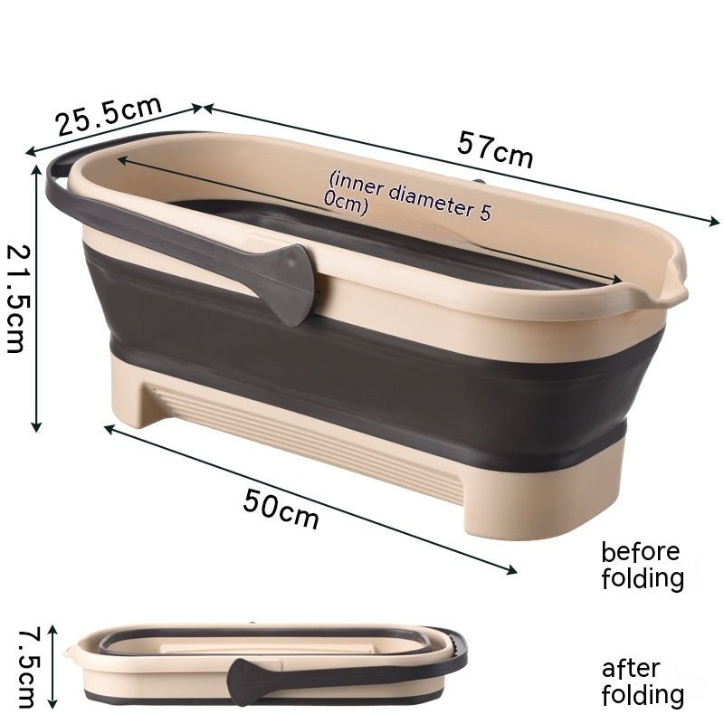 Collapsible Bucket Plastic Mop Water Storage Household Disposable - Eshtree