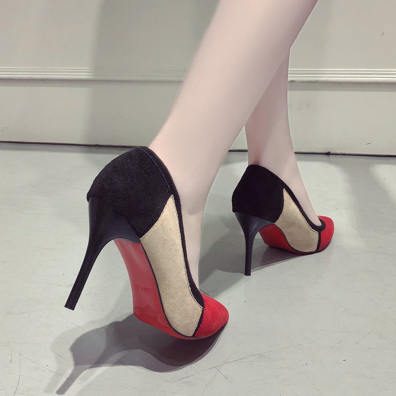 Colorblock high heels - Eshtree