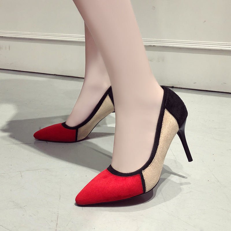 Colorblock high heels - Eshtree