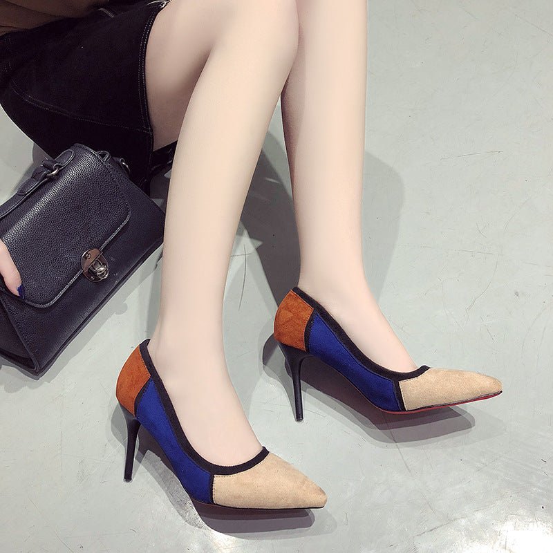 Colorblock high heels - Eshtree