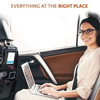Compatible with Apple, Car storage bag car seat back pocket bag car with IPAD bag 600D Oxford cloth - Eshtree