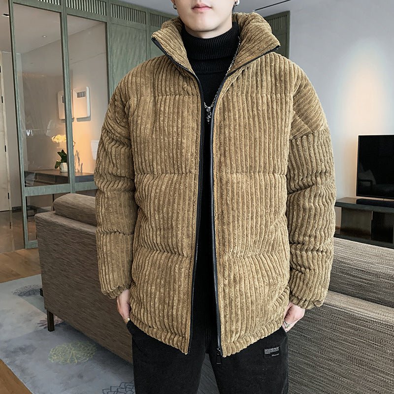 Corduroy Padded Jacket Men Winter Thickening - Eshtree