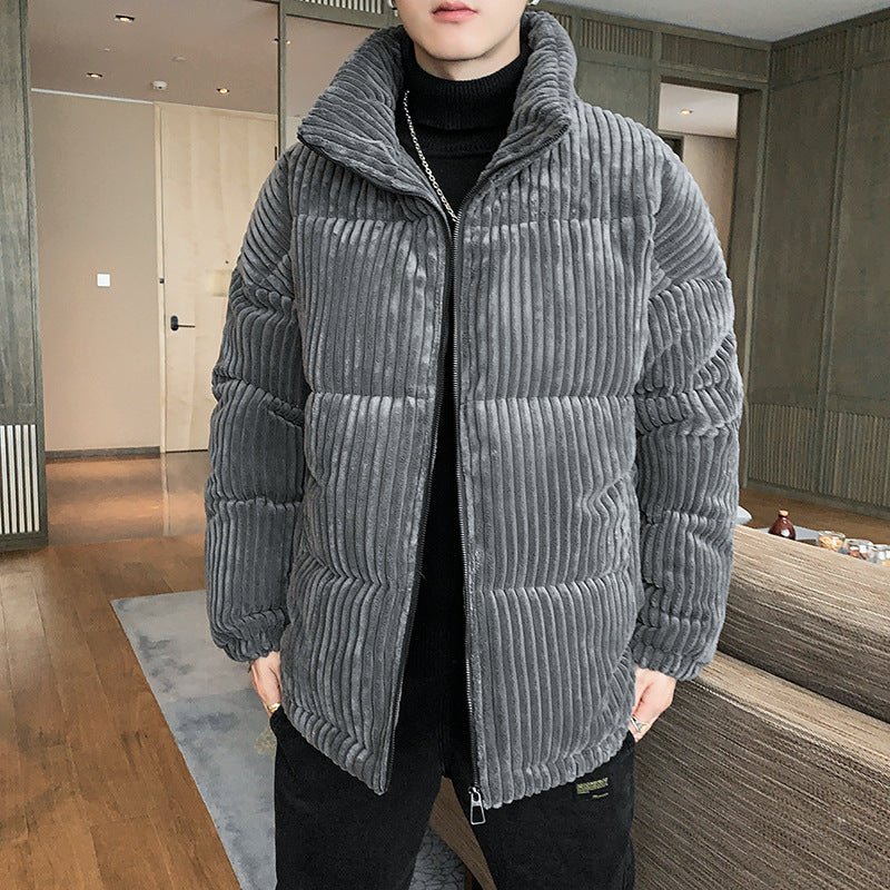 Corduroy Padded Jacket Men Winter Thickening - Eshtree