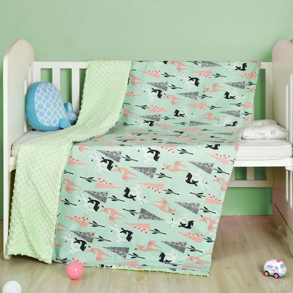 Cotton cartoon baby blanket, baby comfort peas blanket - Eshtree