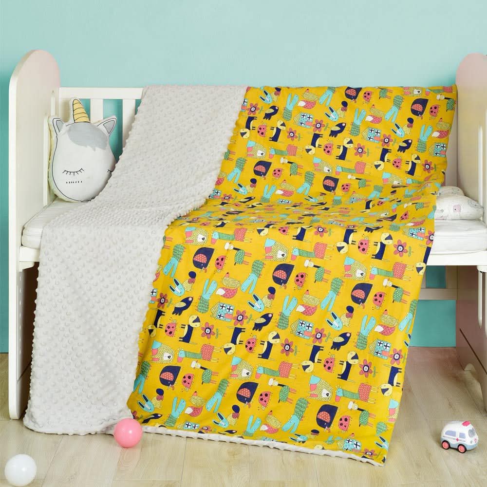 Cotton cartoon baby blanket, baby comfort peas blanket - Eshtree