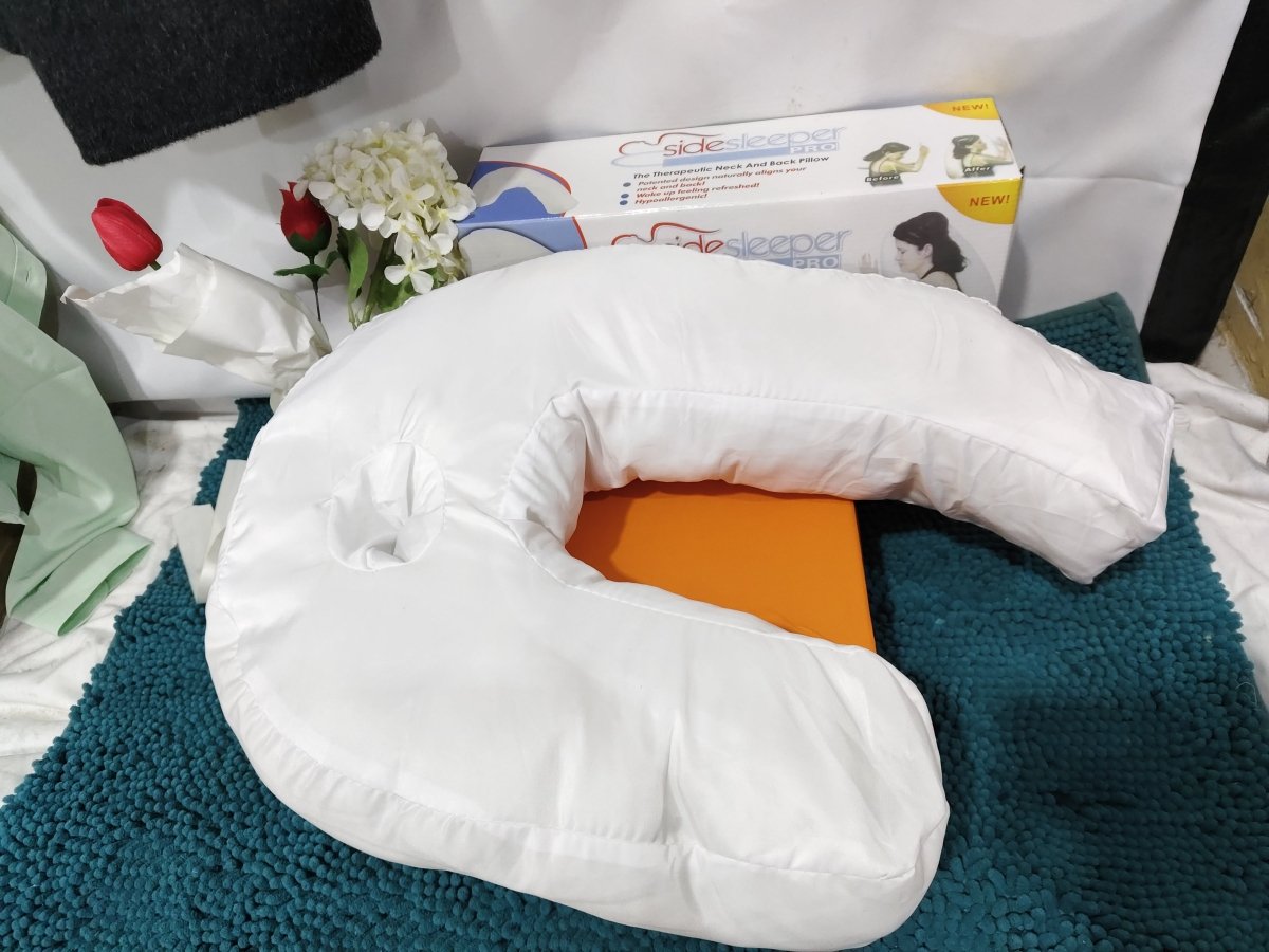 Cotton Pillow Side Sleeper Pillows Neck & Back Pillow Hold Neck Spine Protection Cotton Pillow Health Care - Eshtree