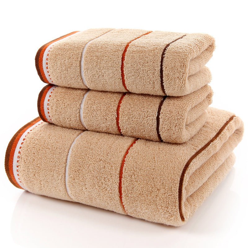Cotton Three - piece Towel Veneer Cloth Thickened Hotel Bath Towel Embroidery - Eshtree
