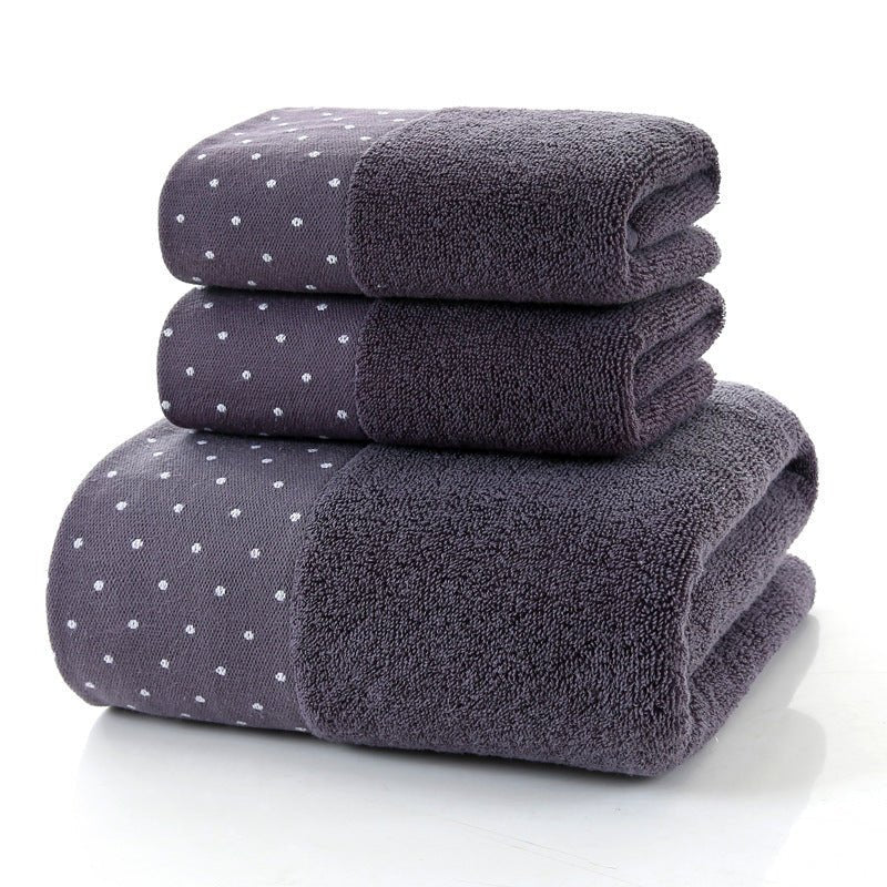 Cotton Three - piece Towel Veneer Cloth Thickened Hotel Bath Towel Embroidery - Eshtree