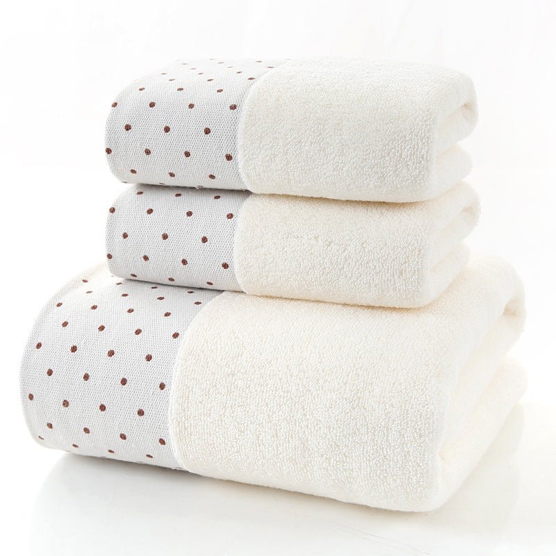 Cotton Three - piece Towel Veneer Cloth Thickened Hotel Bath Towel Embroidery - Eshtree
