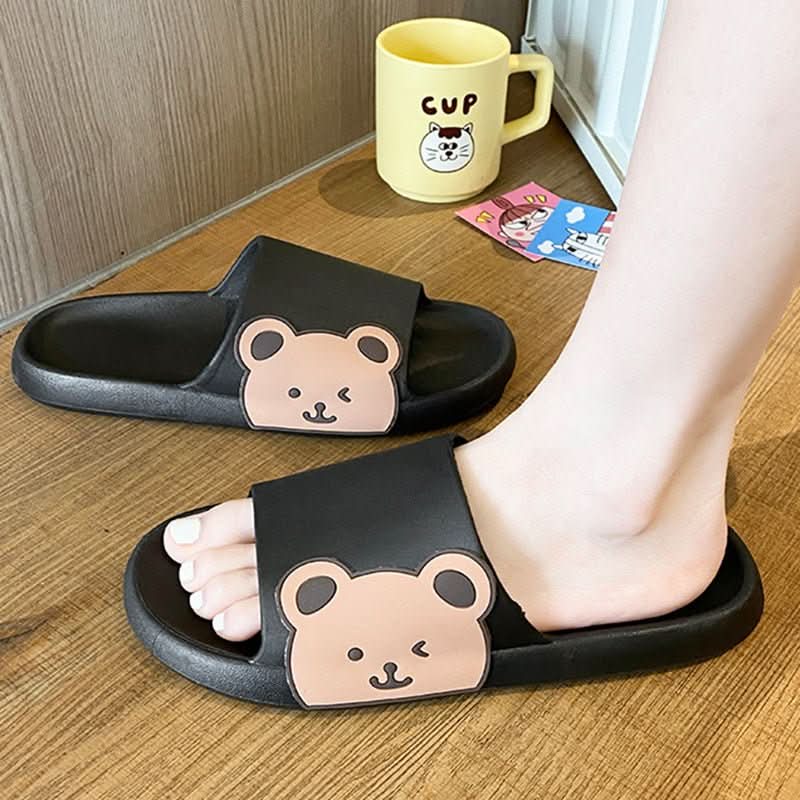 Cute Bear Slippers Summer Beach Shoes Bathroom Slippers - Eshtree