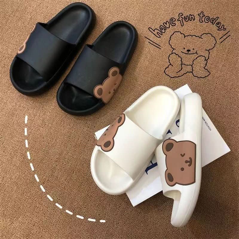 Cute Bear Slippers Summer Beach Shoes Bathroom Slippers - Eshtree