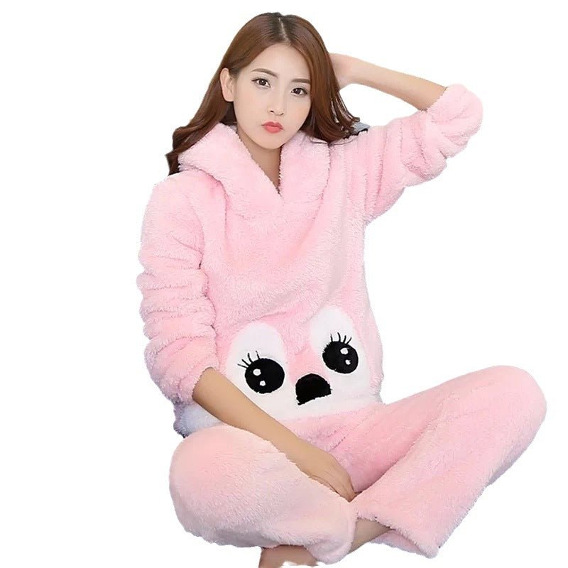 Cute Pajamas Warm Loungewear Women Can Wear Outside - Eshtree