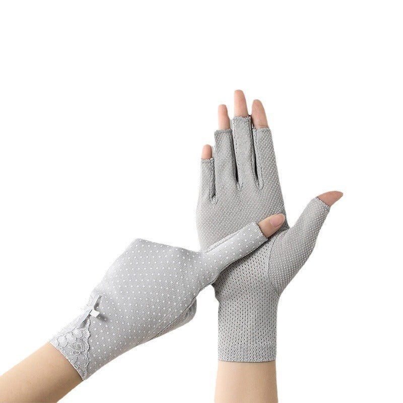 Cycling And Driving Anti-slip Touch Screen UV Protection Sun Protection Gloves