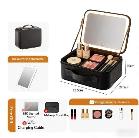 Advanced Portable Large-Capacity Divided Cosmetic Bag Makeup Case