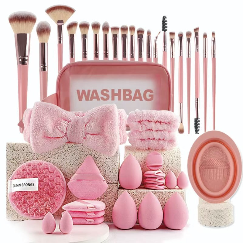 40pcs Beauty Tools Major Combination Suit Face Wash Makeup Full Set