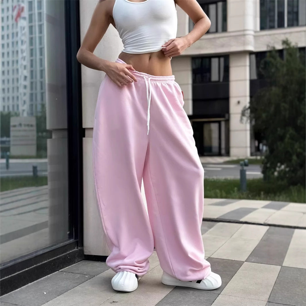Y2g Loose Fashion Waist-controlled Wide-leg Pants For Women
