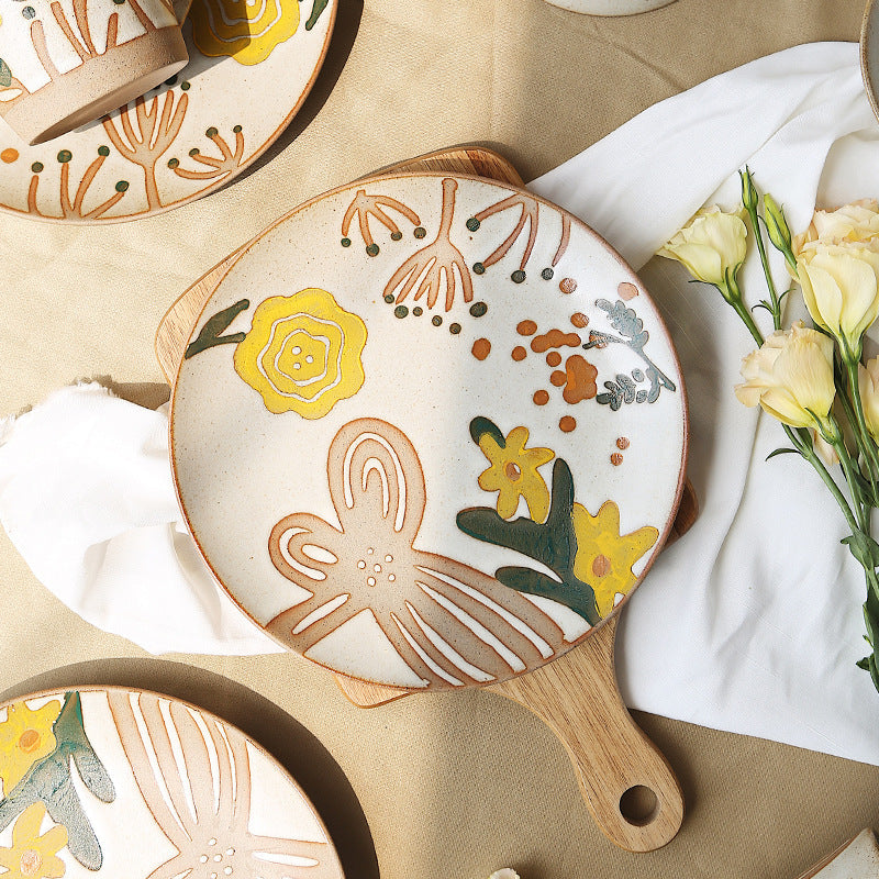 Countryside Flower Pure Hand-painted Ceramic Tableware
