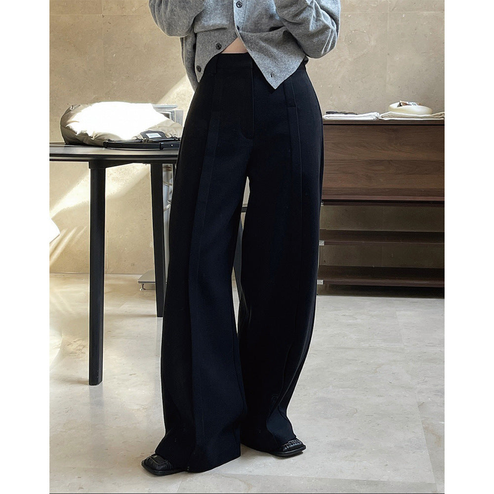 Loose Slim Straight Leg Pants Women