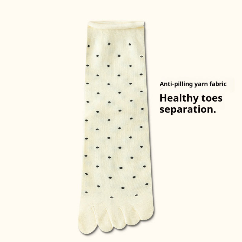 Summer Thin Women's Mid-calf Split Toe Toe Socks