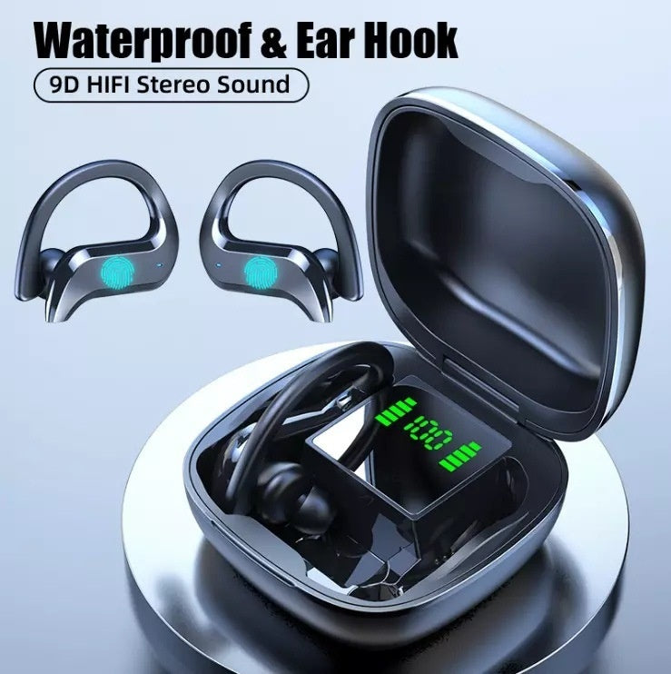 Digital Display Sports Running Wireless TWS Business Bluetooth Headset