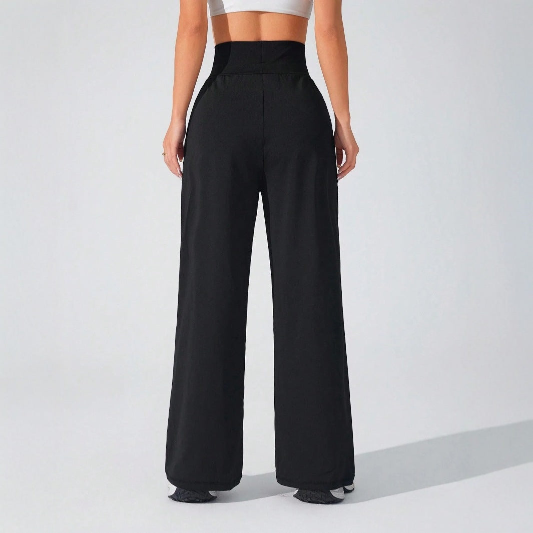 Ladies' Slimming High-Waisted Straight Pants