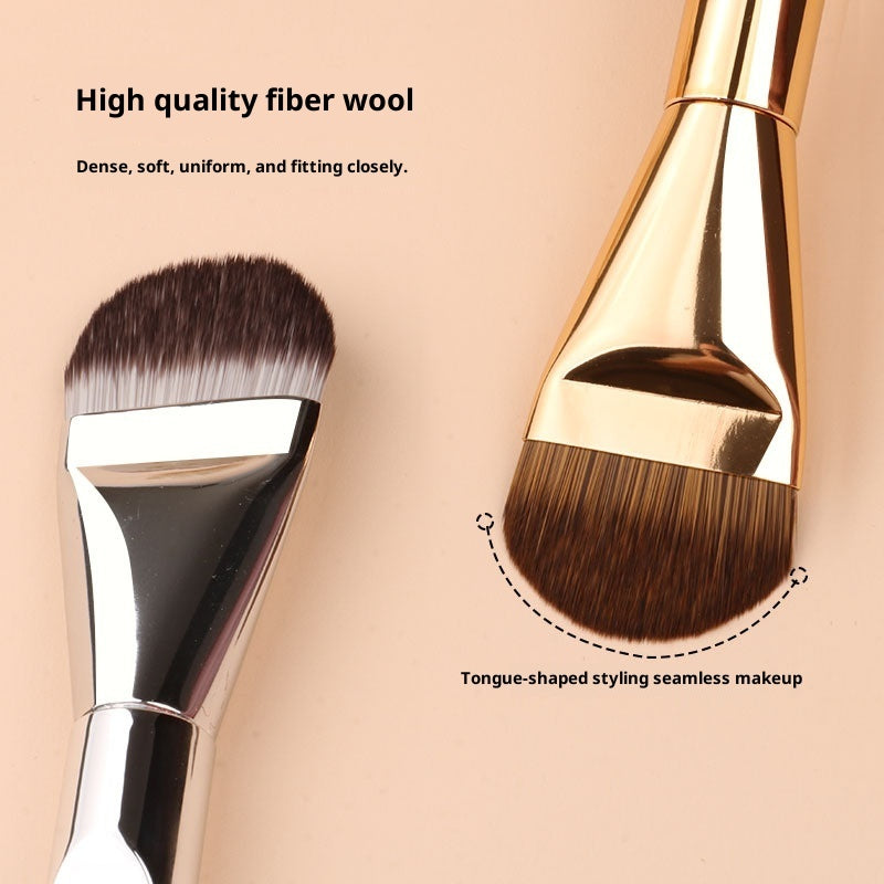 Tongue-shaped Foundation Ultra-thin Seamless Makeup Flat-head Foundation Brush