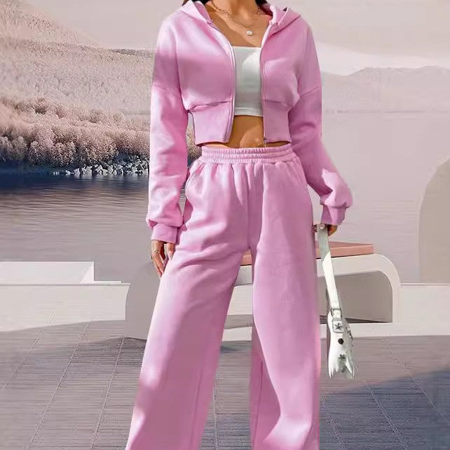 Sweatshirt And Two-piece Pants Women