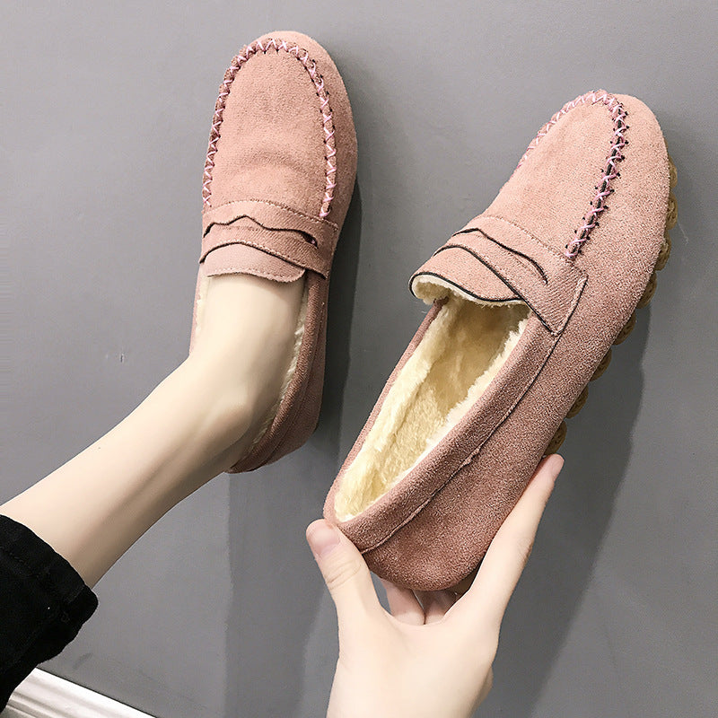 Women's Fashion Personalized Winter Peas Flat Shoes