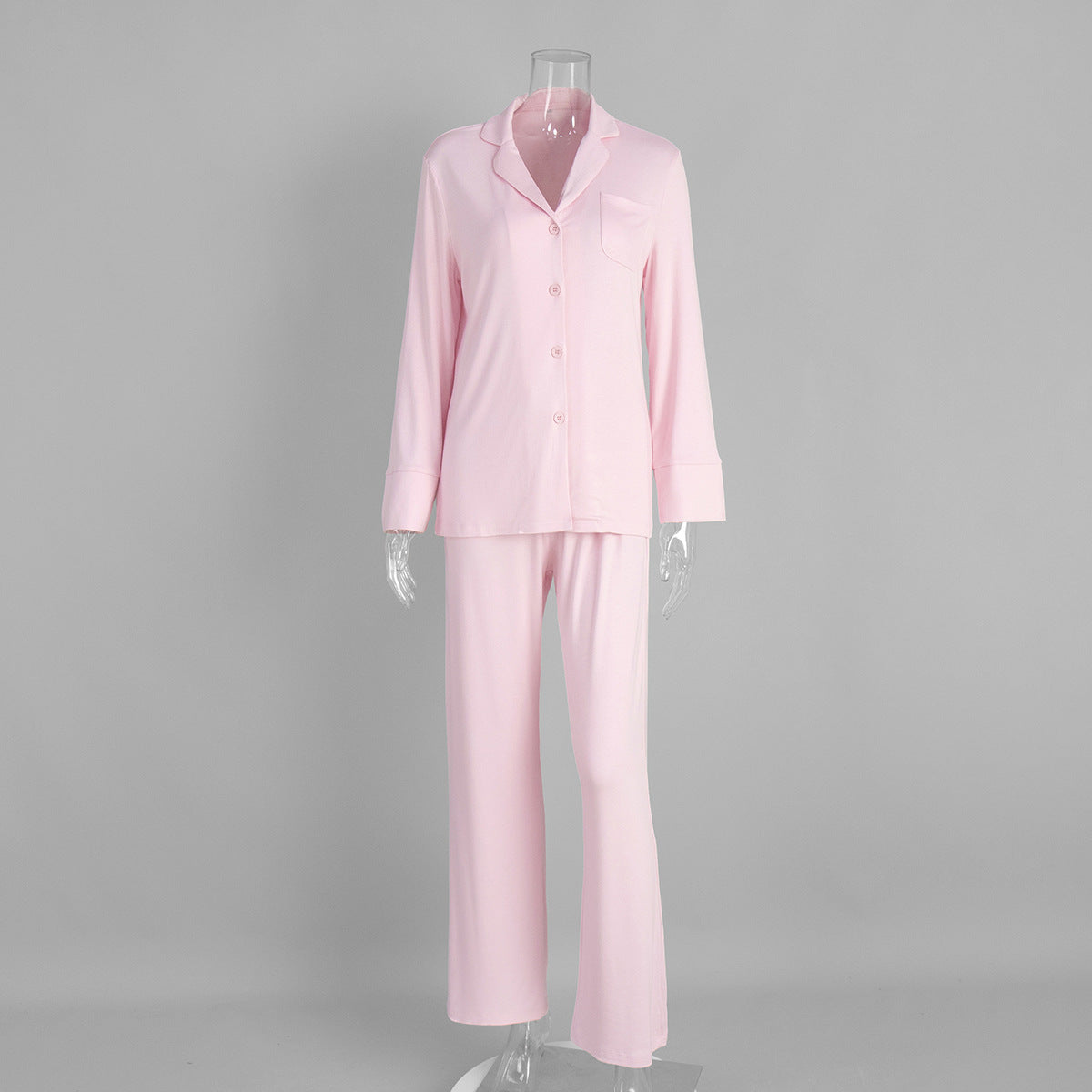 Long Sleeve Long Pants Pajama Set Comfortable Home Wear For Women
