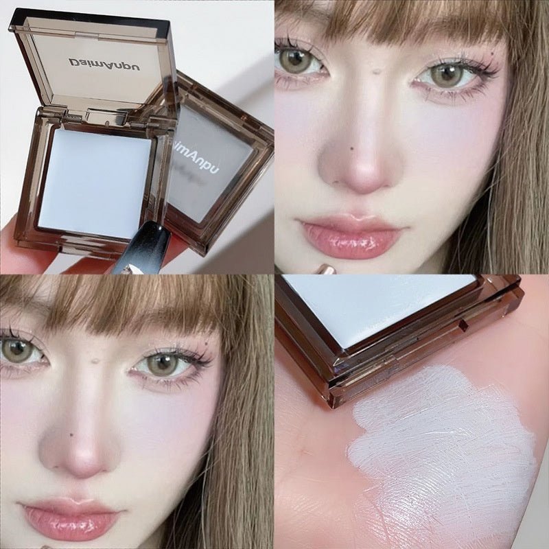 Daimanpu Monochrome Ice Night Square Blusher White Matte Nude - Eshtree