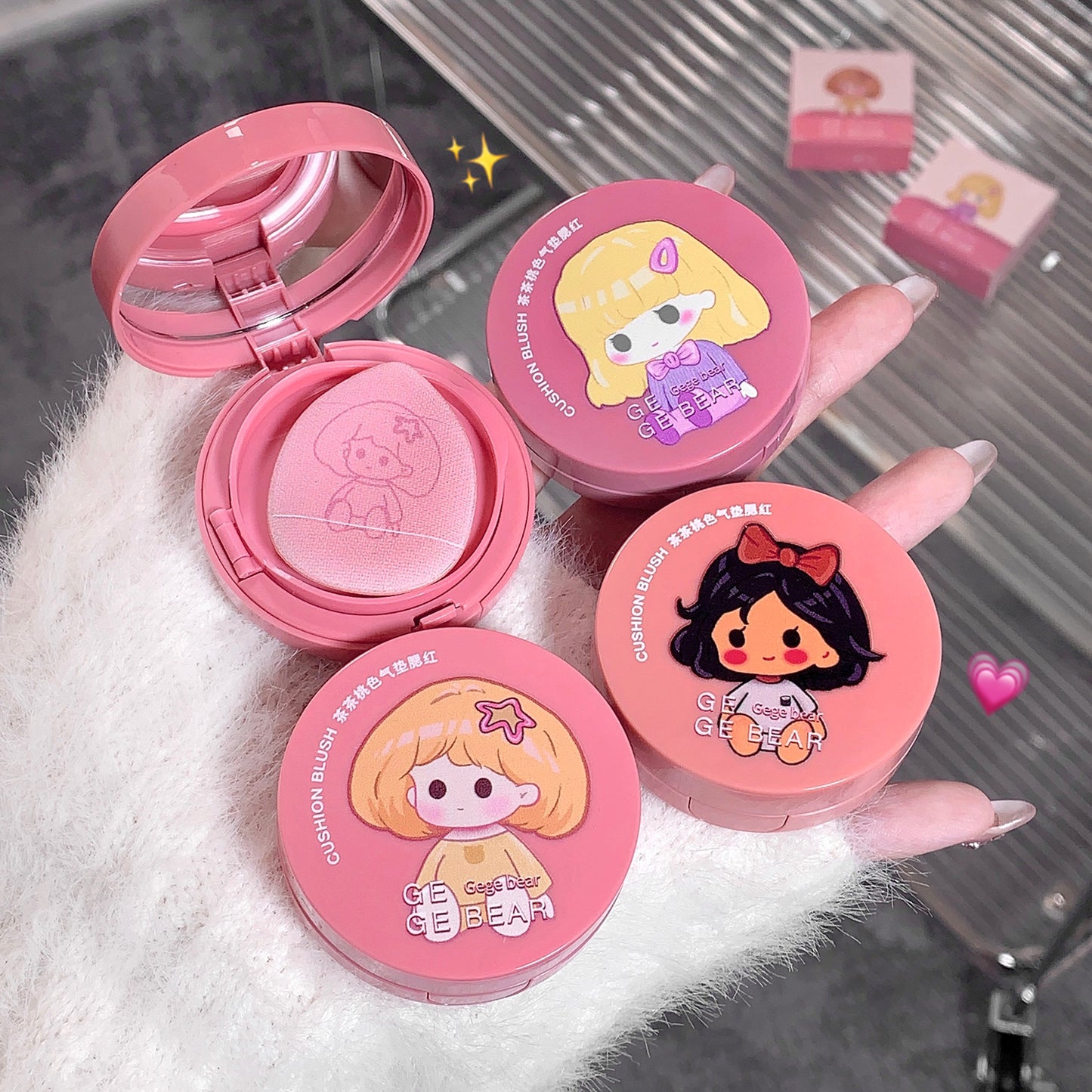 Cha Cha Peach Color Cushion Blush Brightening