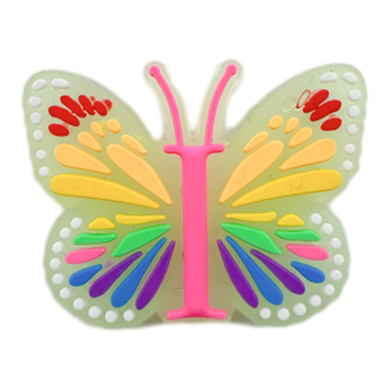 Letter Luminous Butterfly Shoe Ornament Shoe Buckle