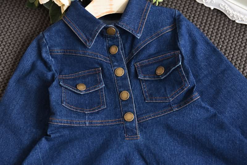 Denim Dress For Middle And Small Girls - Eshtree