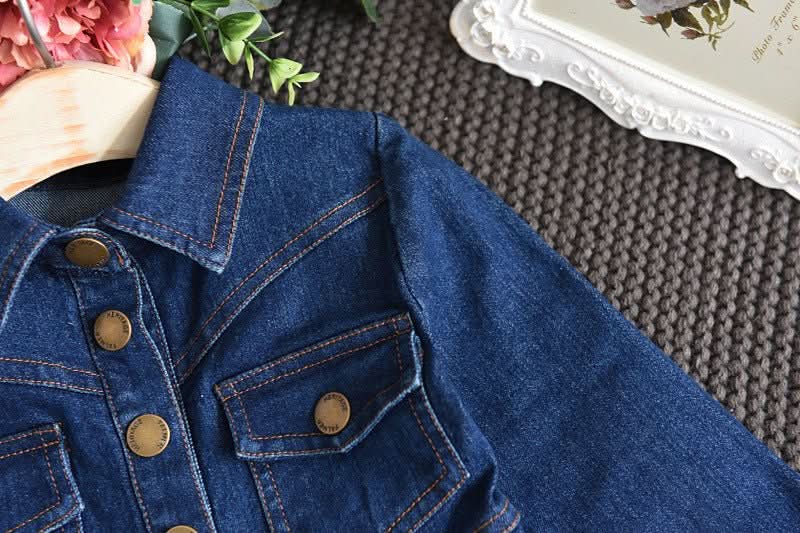 Denim Dress For Middle And Small Girls - Eshtree