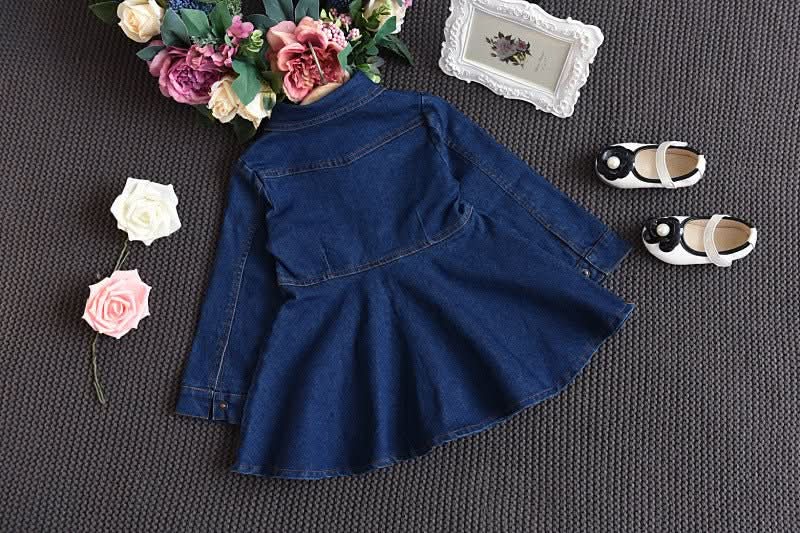 Denim Dress For Middle And Small Girls - Eshtree