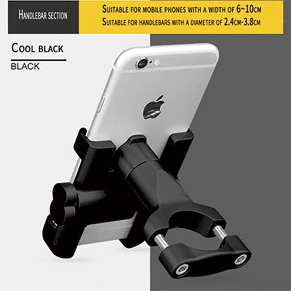 DEROACE Bicycle Phone Holder Universal Support Telephone Handlebar Mount Bracket Electric Vehicle Aluminum alloy Phones Holders - Eshtree