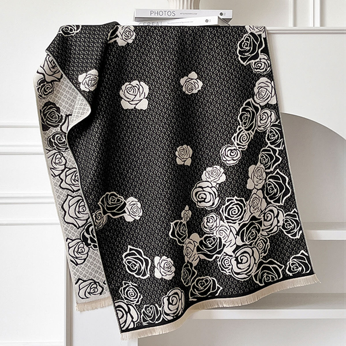 High-grade All-matching Thick Warm Scarf Air Conditioning Shawl Cashmere-like