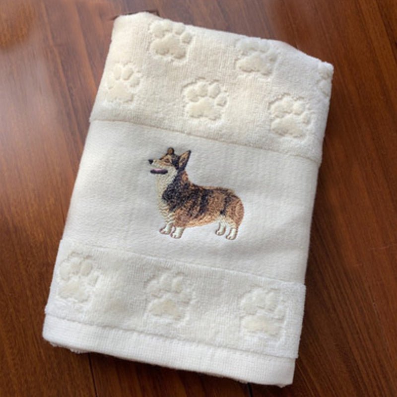 Dog Embroidery Water Absorbing Wash Towel - Eshtree