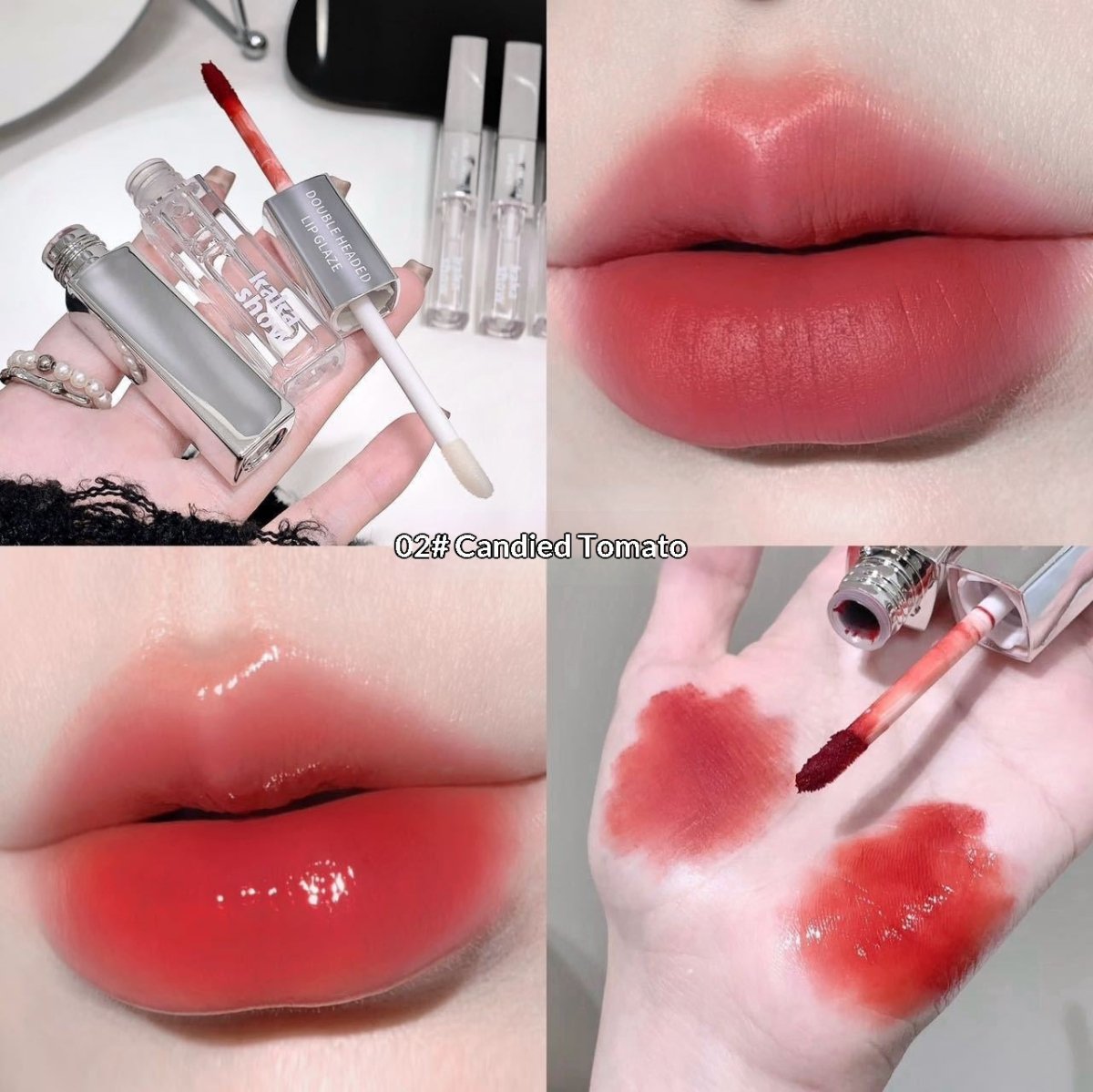 Double - ended Dual - effect Lip Gloss Matte Velvet - Eshtree