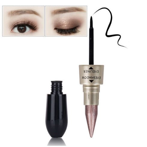 Double head six color eyeshadow black eyeliner - Eshtree