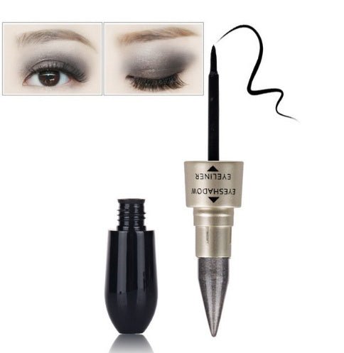 Double head six color eyeshadow black eyeliner - Eshtree