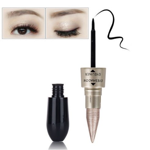 Double head six color eyeshadow black eyeliner - Eshtree