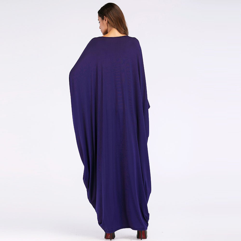 Dubai Batwing Sleeve Robe Plus Size Women's Clothing - Eshtree